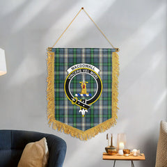MacDowall Tartan Crest Wall Hanging Banner
