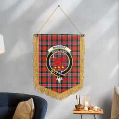 MacDuff Modern Tartan Crest Wall Hanging Banner