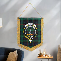 MacKinlay Modern Tartan Crest Wall Hanging Banner