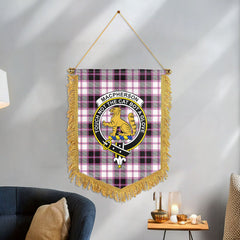 MacPherson Hunting Modern Tartan Crest Wall Hanging Banner