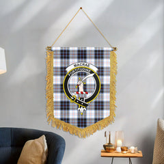 MacRae Dress Modern Tartan Crest Wall Hanging Banner