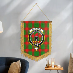 Middleton Modern Tartan Crest Wall Hanging Banner