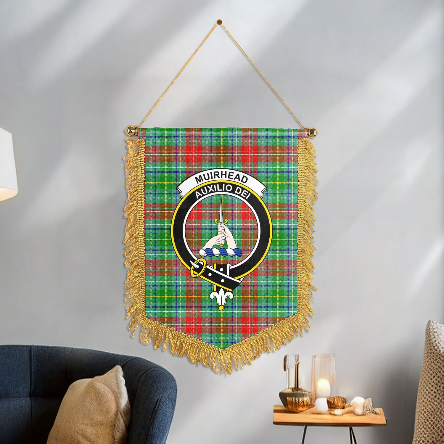 Muirhead Tartan Crest Wall Hanging Banner