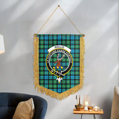 Rollo Ancient Tartan Crest Wall Hanging Banner