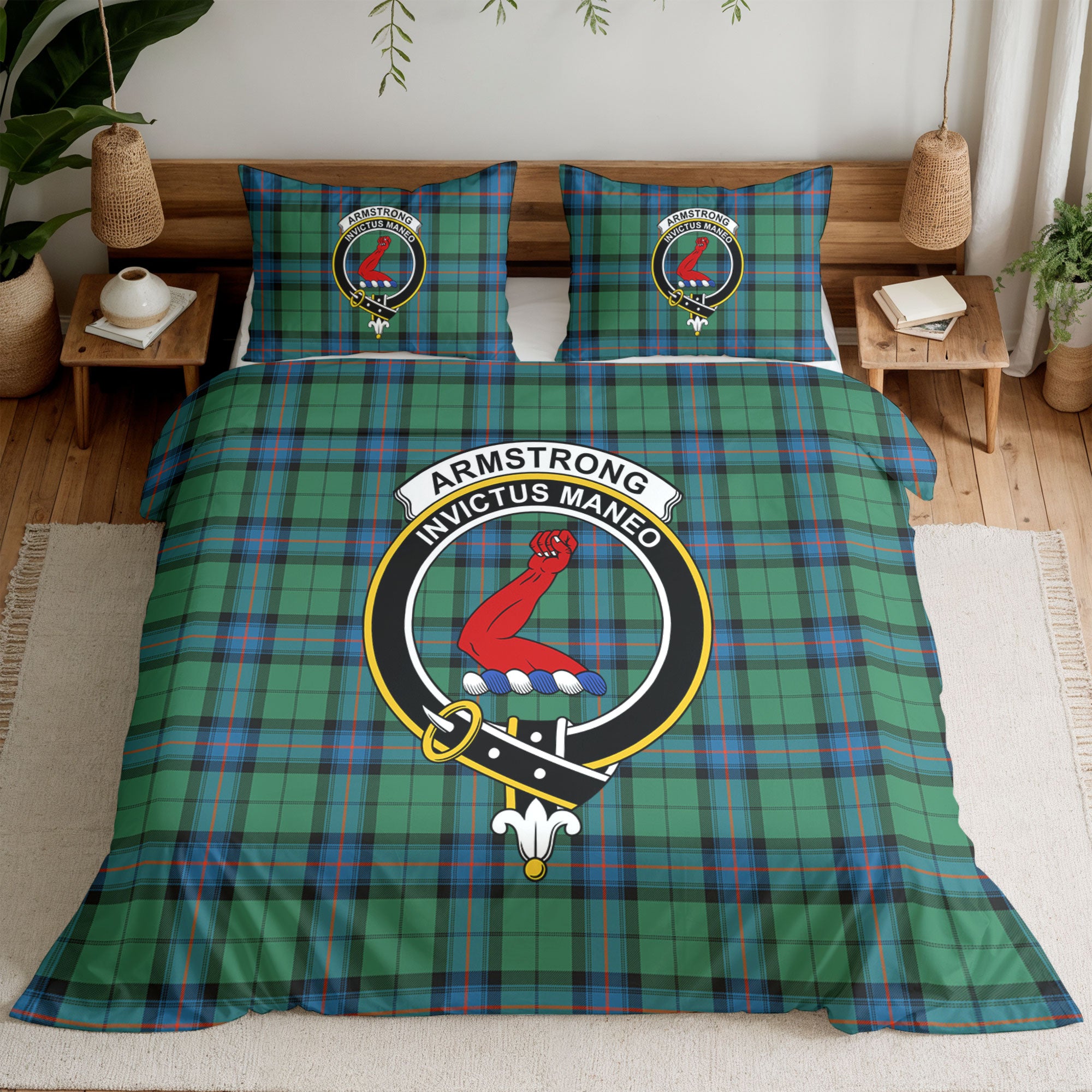 Armstrong Ancient Tartan Crest Bedding Set
