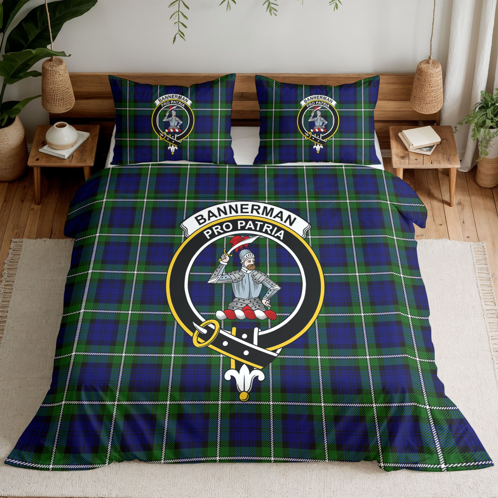 Bannerman Tartan Crest Bedding Set
