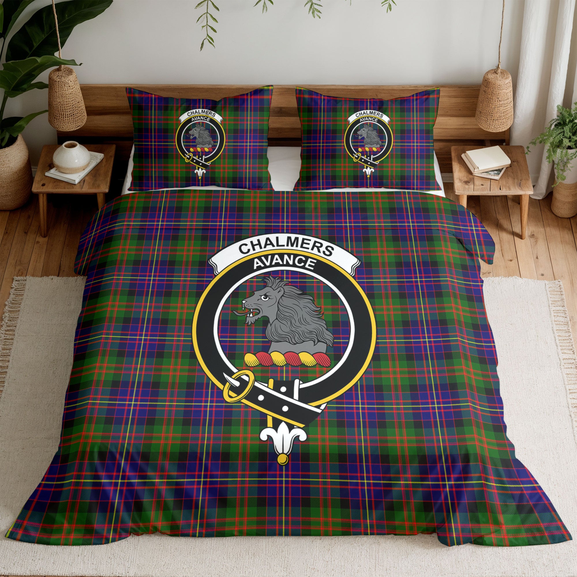 Chalmers Tartan Crest Bedding Set