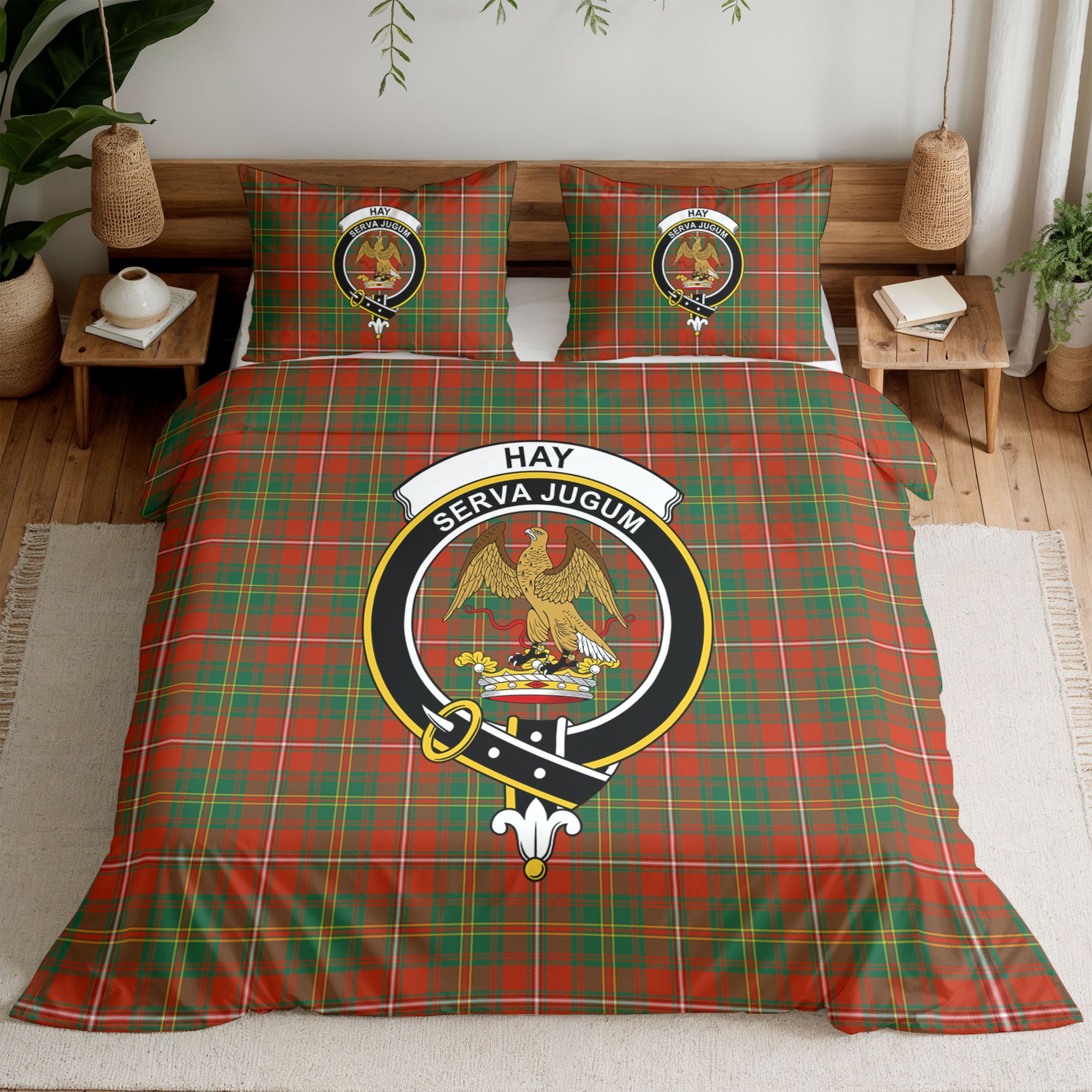 Hay Ancient Tartan Crest Bedding Set