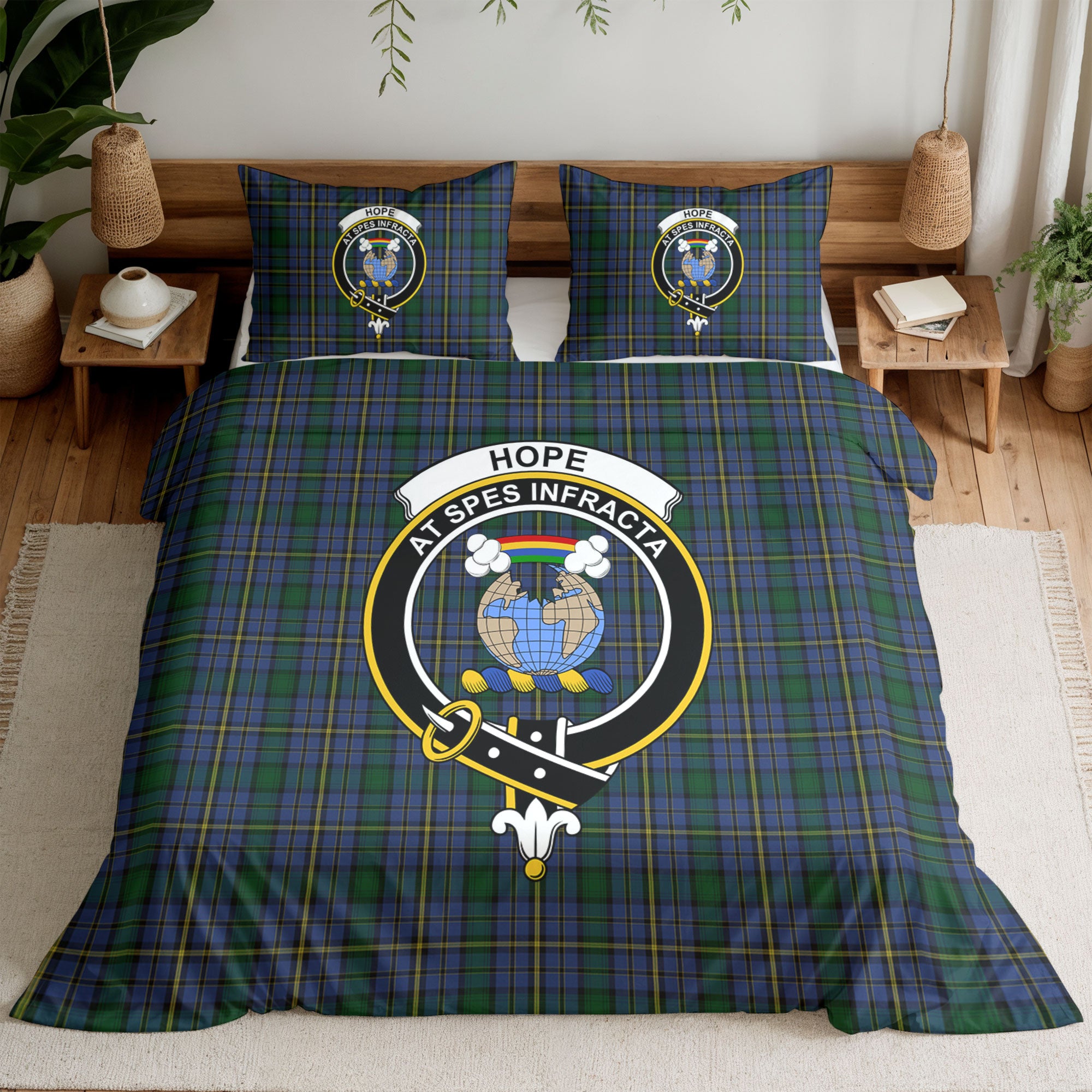Hope Tartan Crest Bedding Set