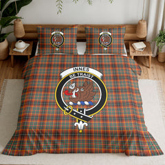 Innes Ancient Tartan Crest Bedding Set