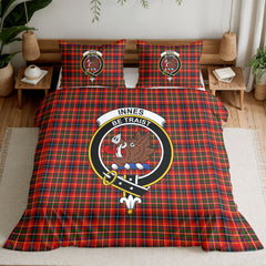 Innes Modern Tartan Crest Bedding Set