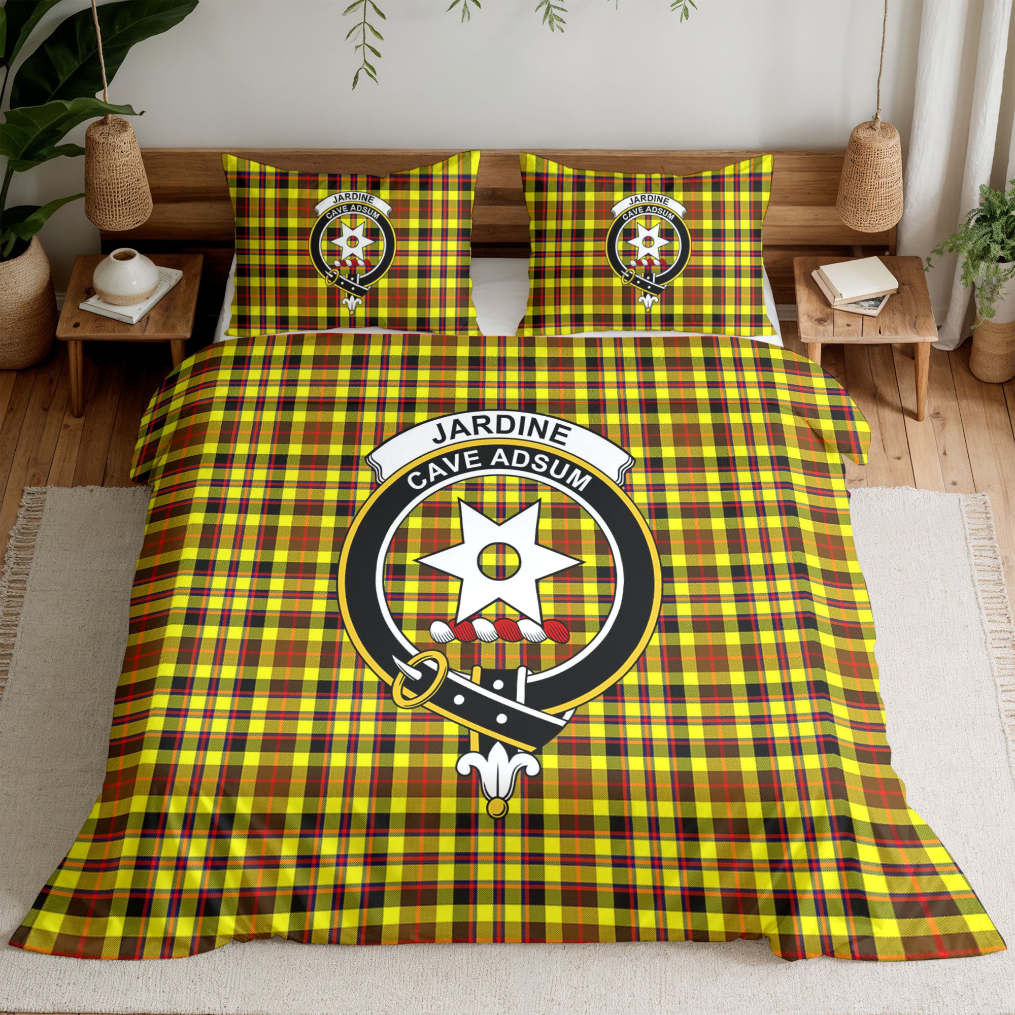 Jardine Tartan Crest Bedding Set