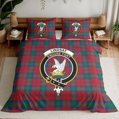 Lindsay Modern Tartan Crest Bedding Set