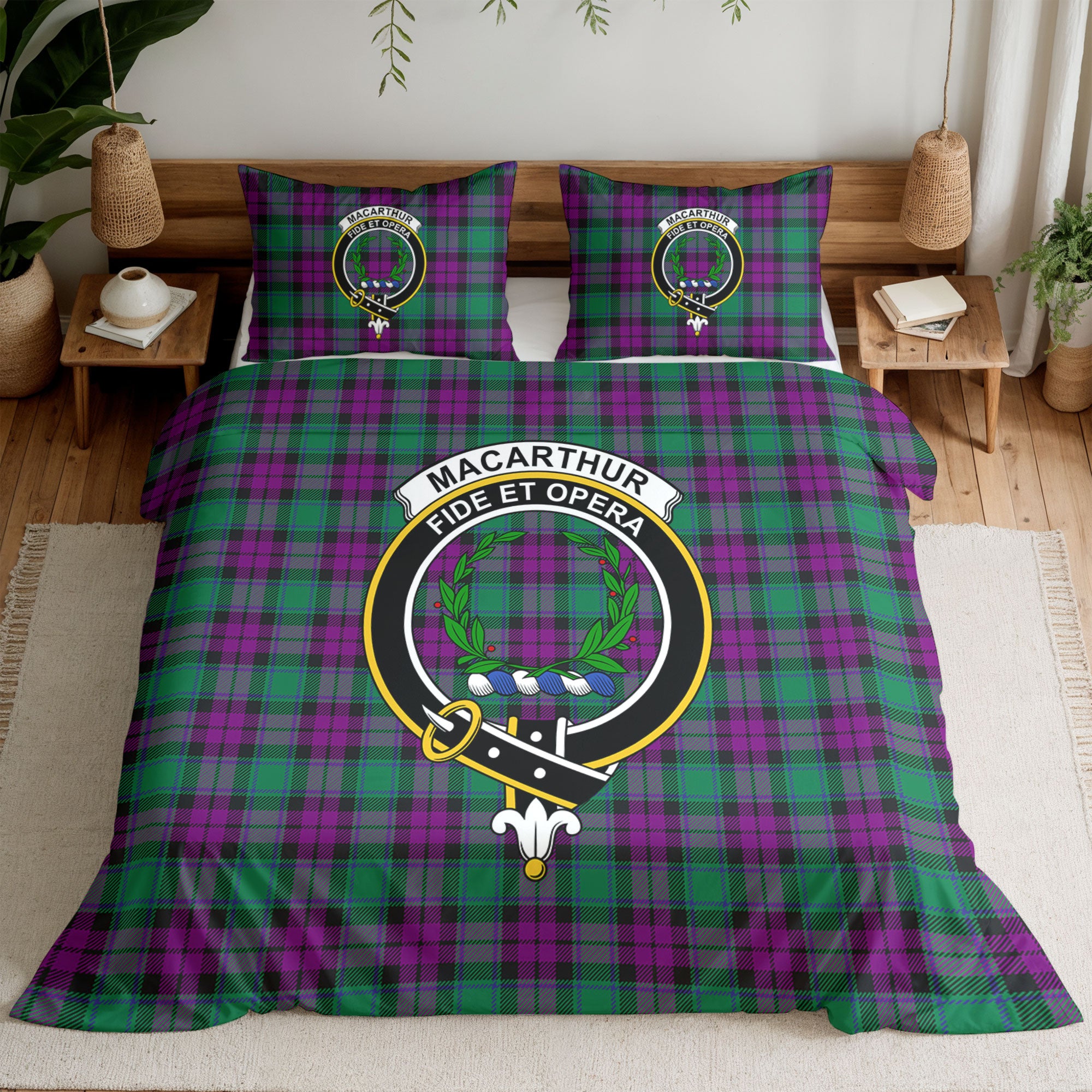 MacArthur - Milton Tartan Crest Bedding Set