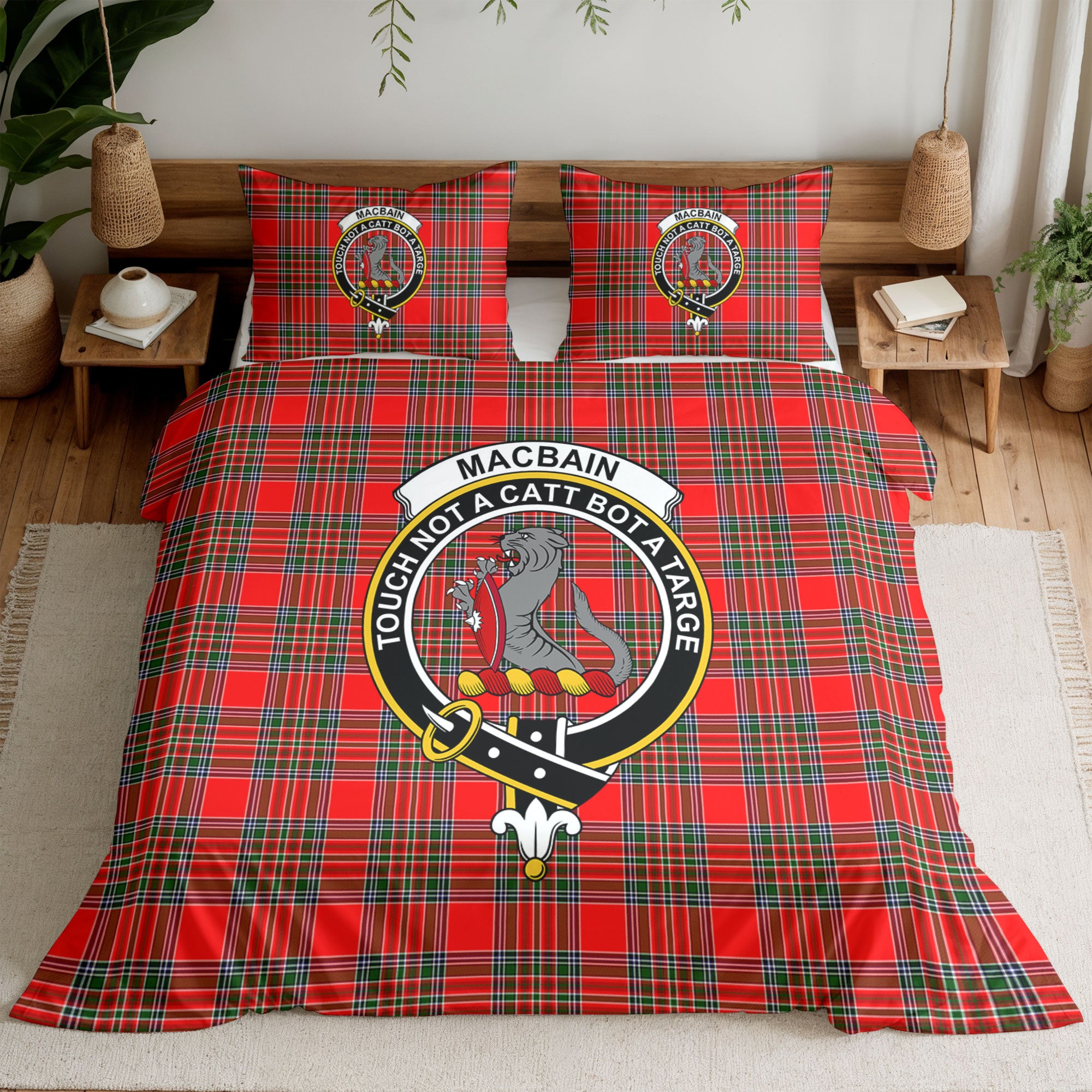 MacBain Tartan Crest Bedding Set