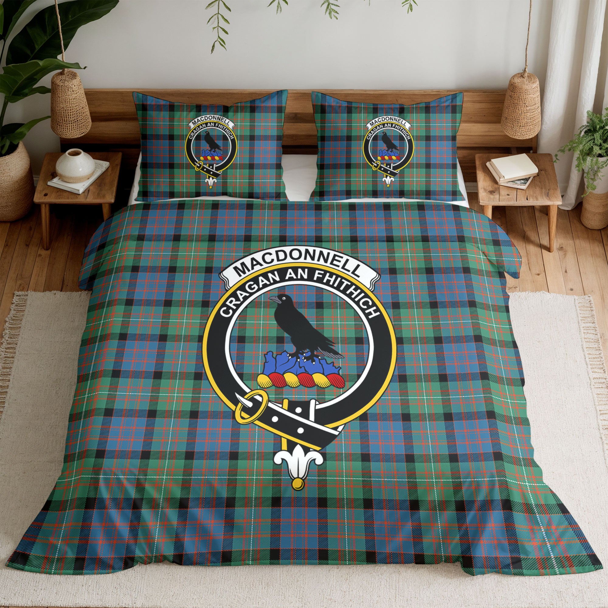 MacDonnell of Glengarry Ancient Tartan Crest Bedding Set