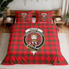 MacNab Modern Tartan Crest Bedding Set