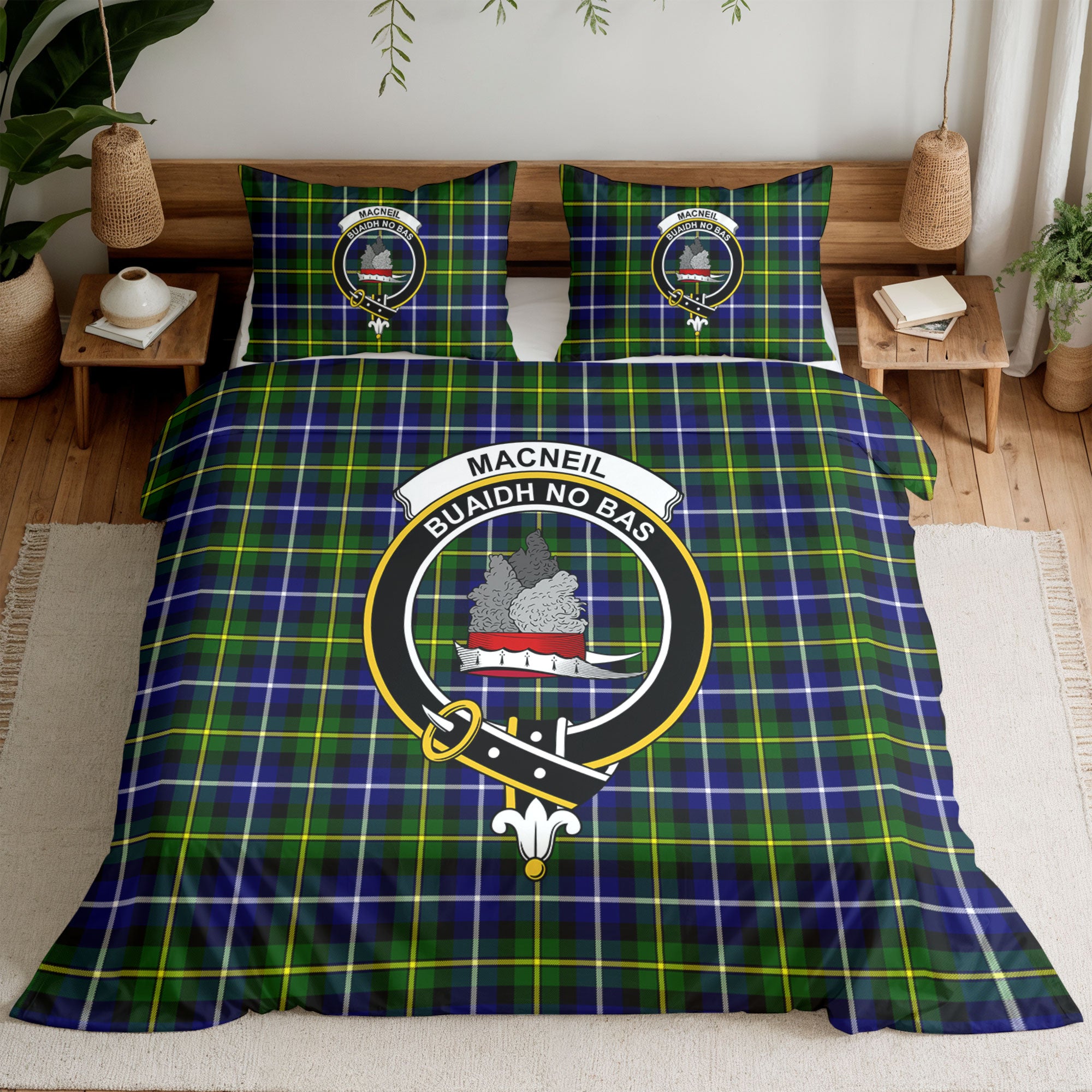 MacNeil of Barra Modern Tartan Crest Bedding Set