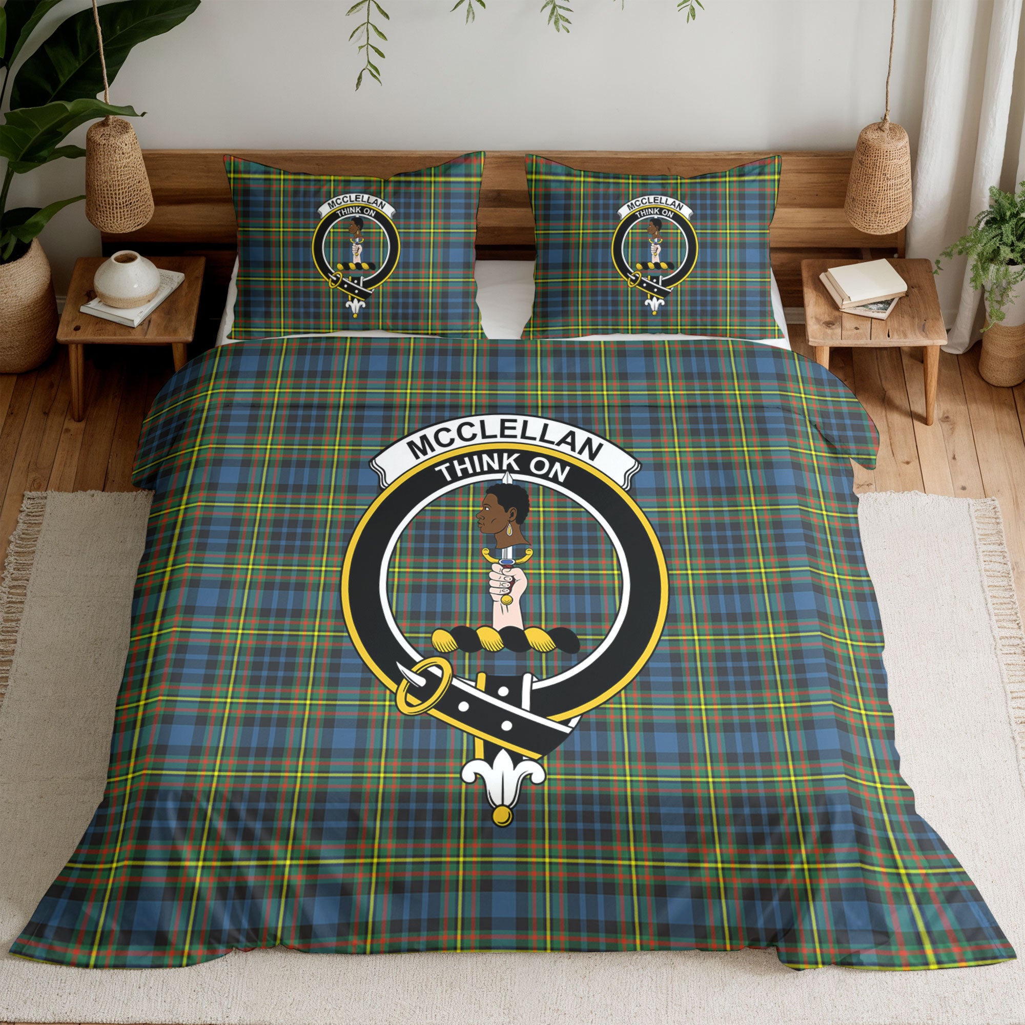 McClellan Ancient Tartan Crest Bedding Set