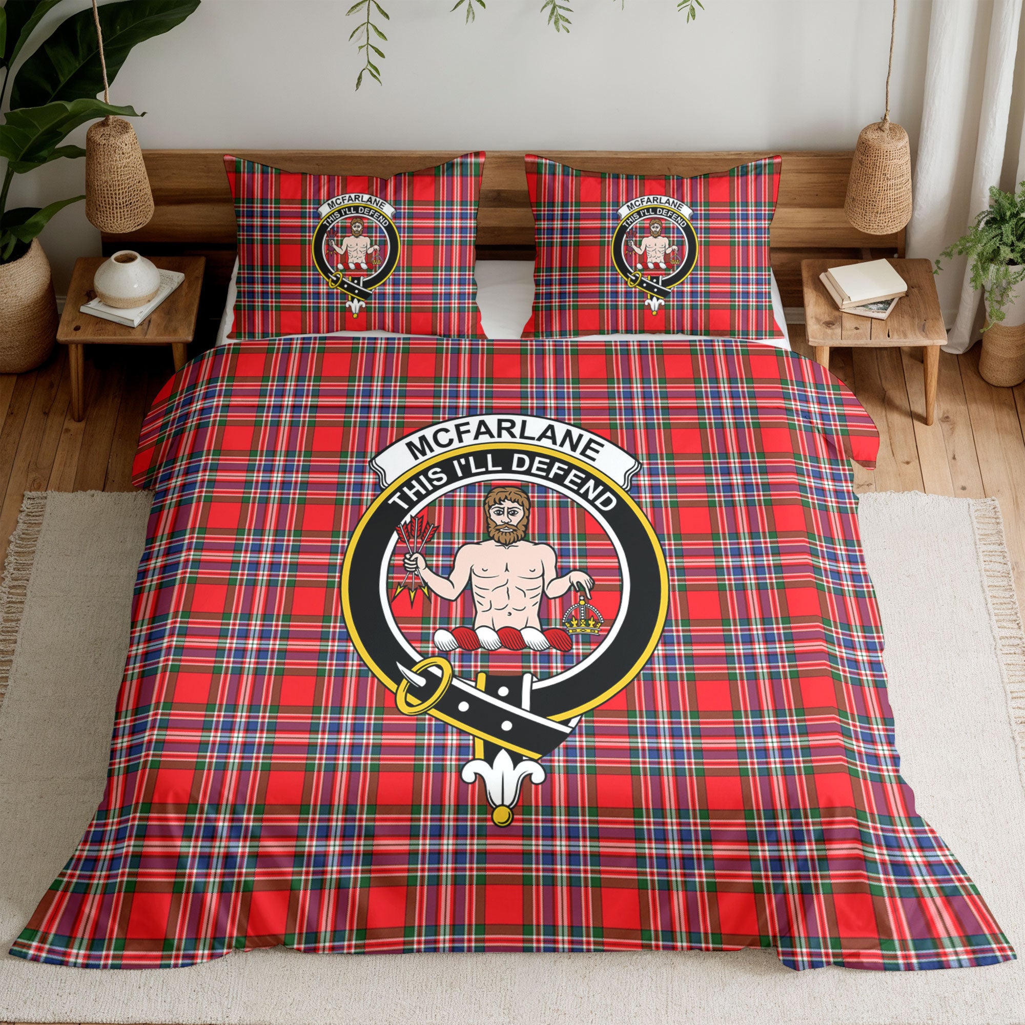 McFarlane Modern Tartan Crest Bedding Set