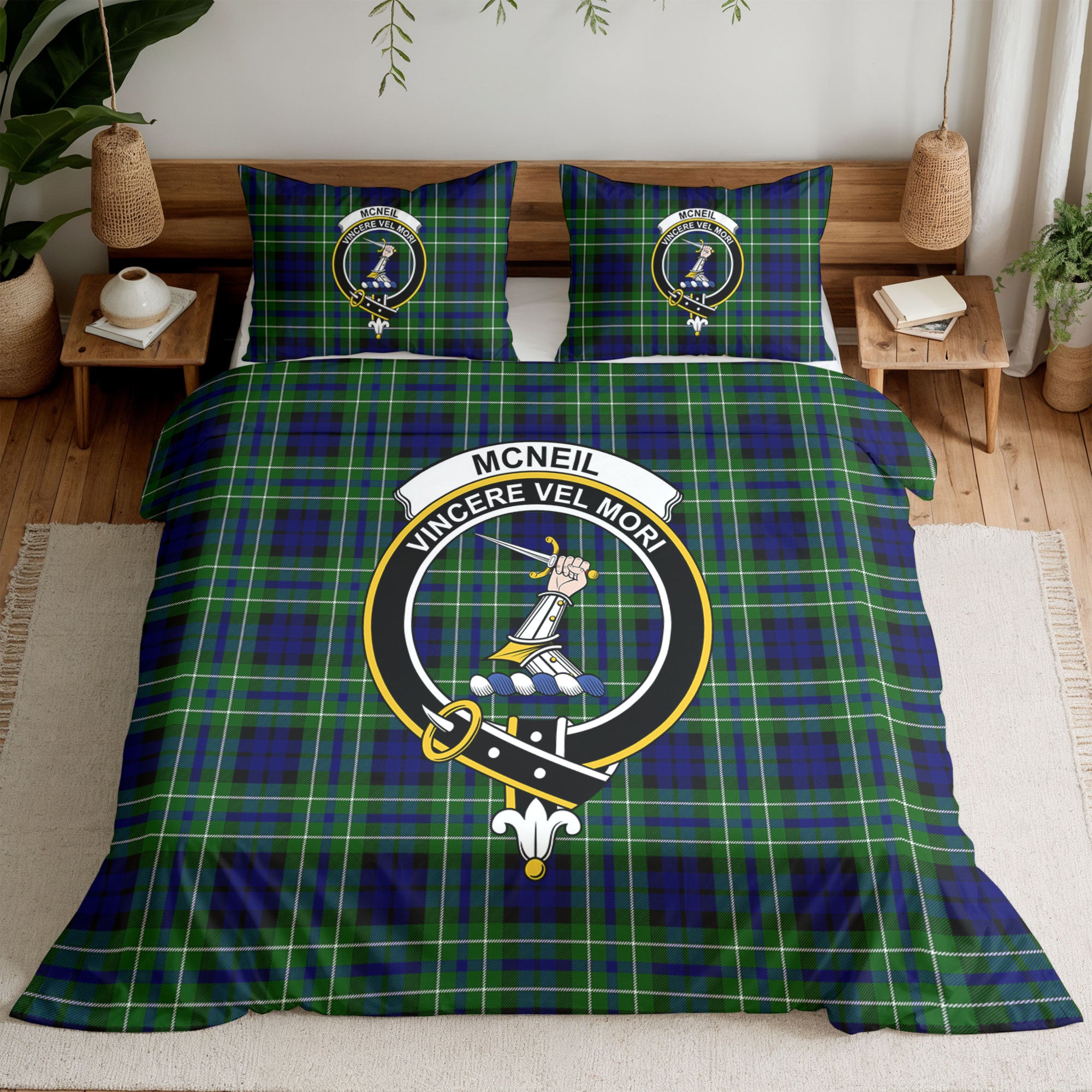 McNeil of Colonsay Modern Tartan Crest Bedding Set