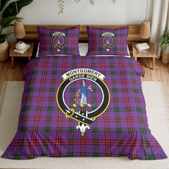 Montgomery Modern Tartan Crest Bedding Set