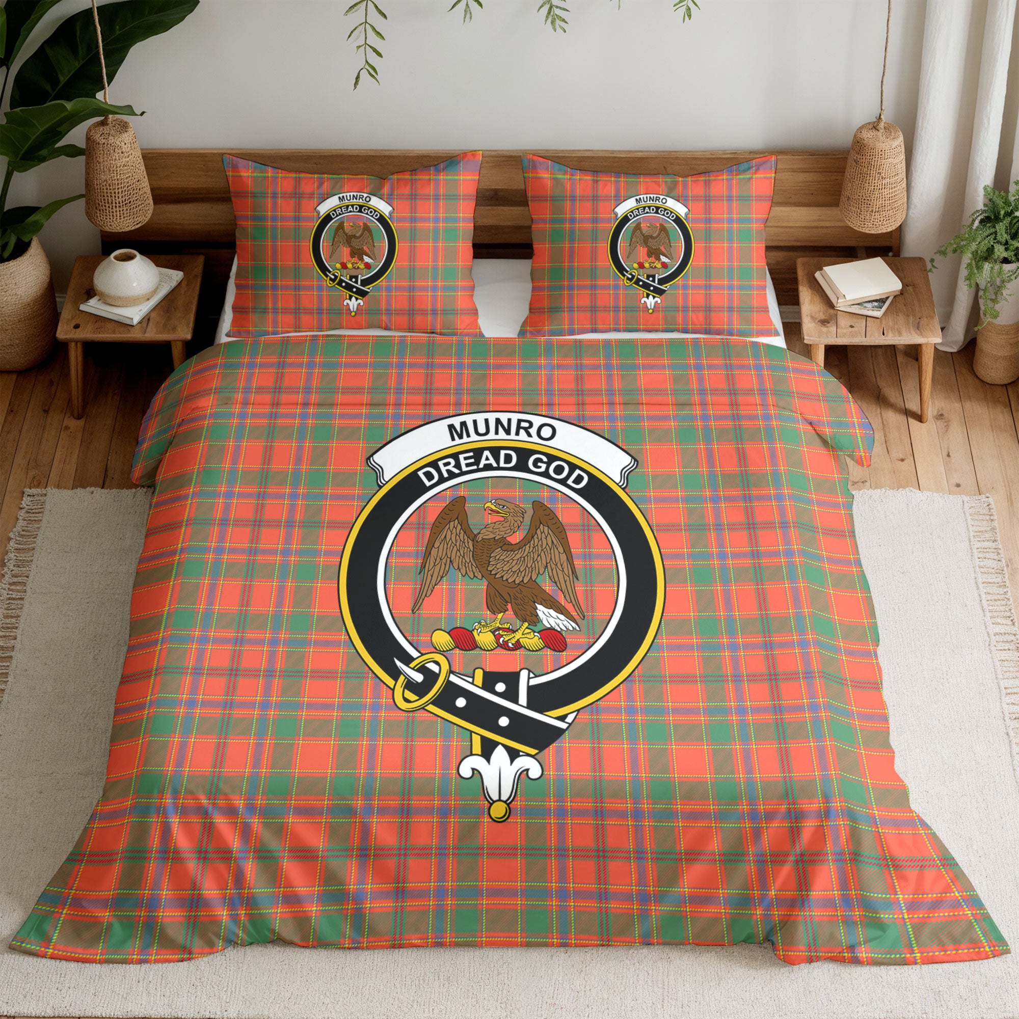 Munro Ancient Tartan Crest Bedding Set