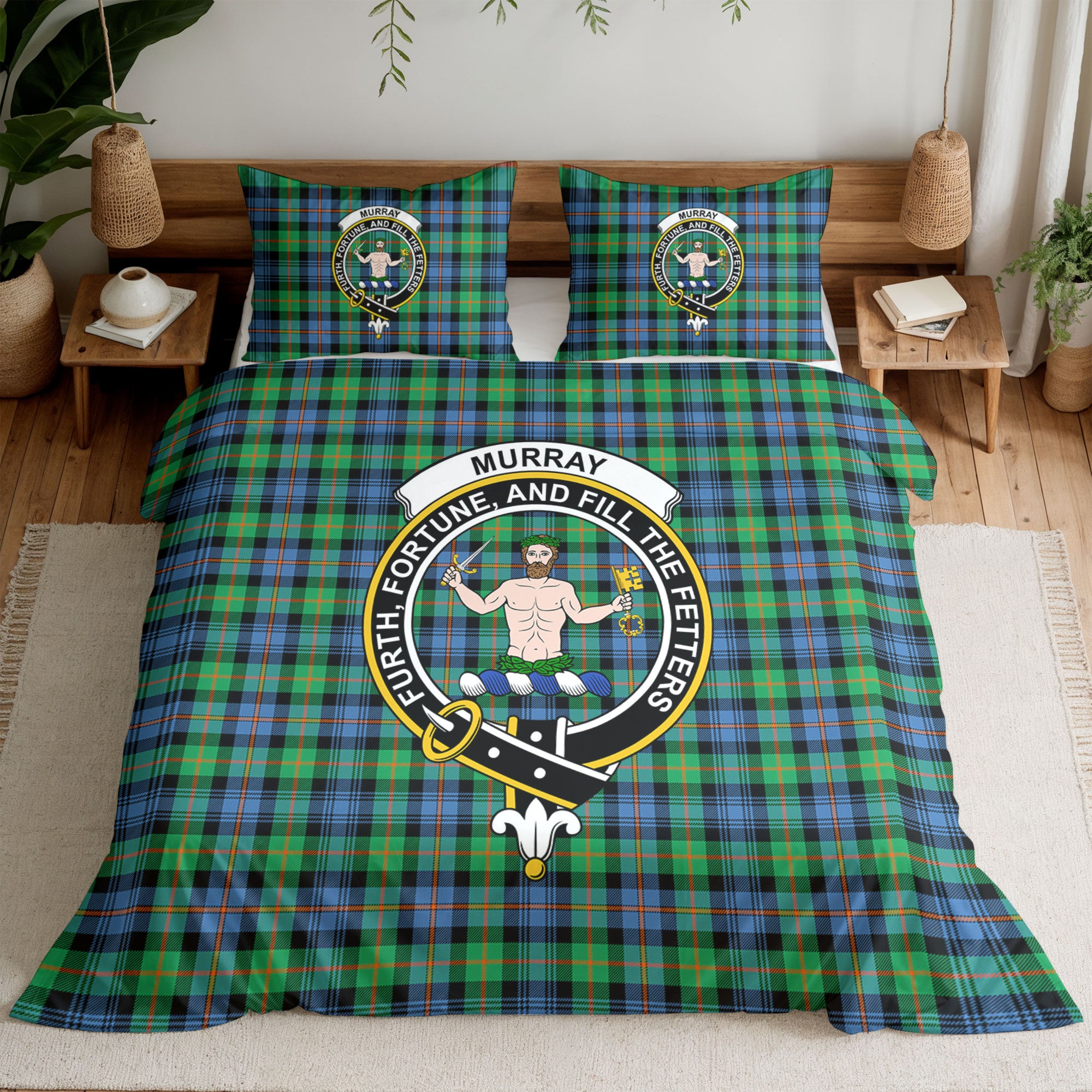Murray of Atholl Ancient Tartan Crest Bedding Set