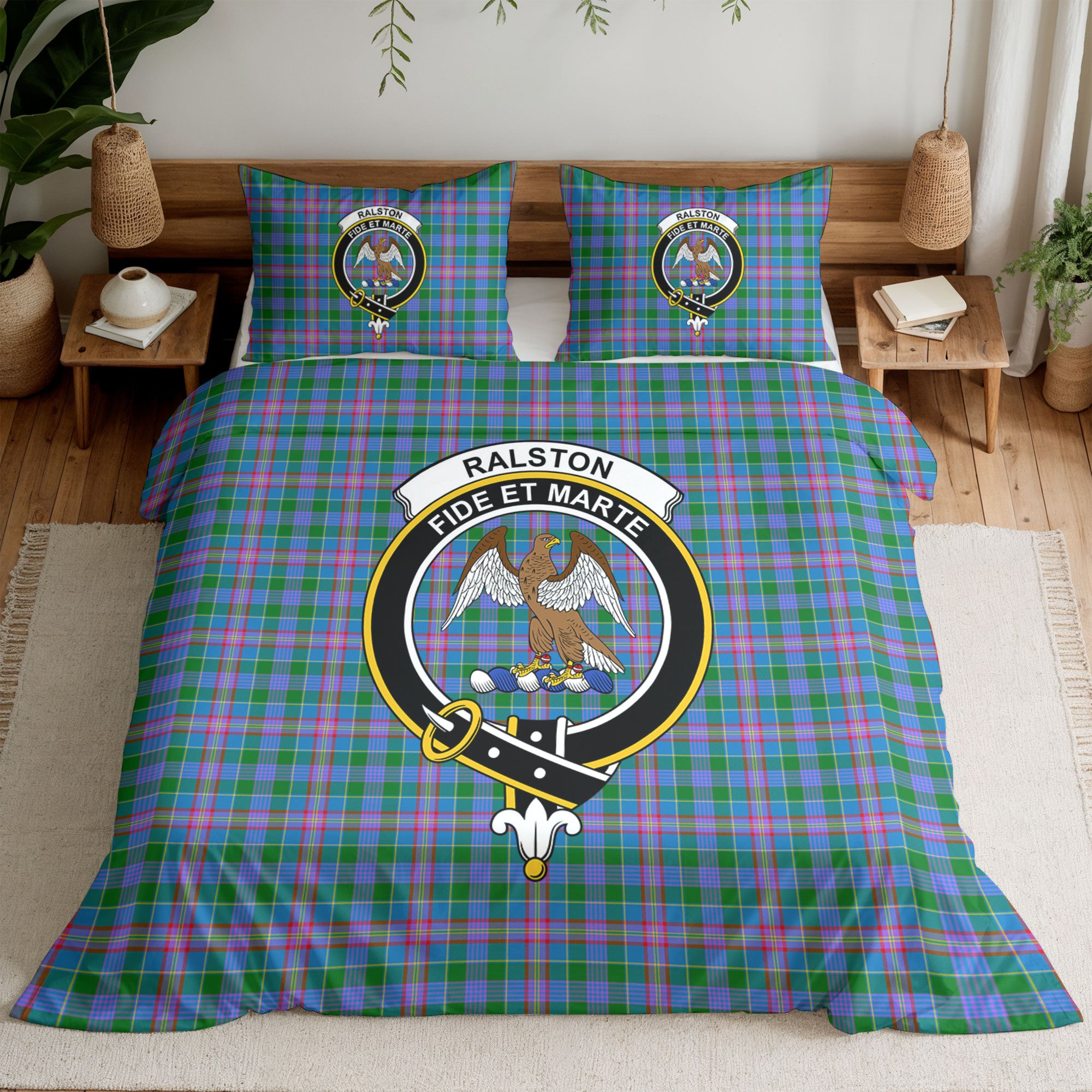 Ralston Tartan Crest Bedding Set