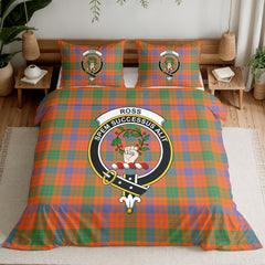 Ross Ancient Tartan Crest Bedding Set