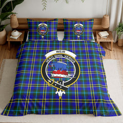 Weir Modern Tartan Crest Bedding Set