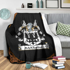 McMurdo Crest Premium Blanket - Black Celtic Style