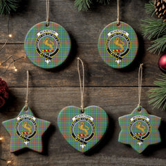 McKintosh Hunting Ancient Tartan Crest Christmas Ceramic Ornament
