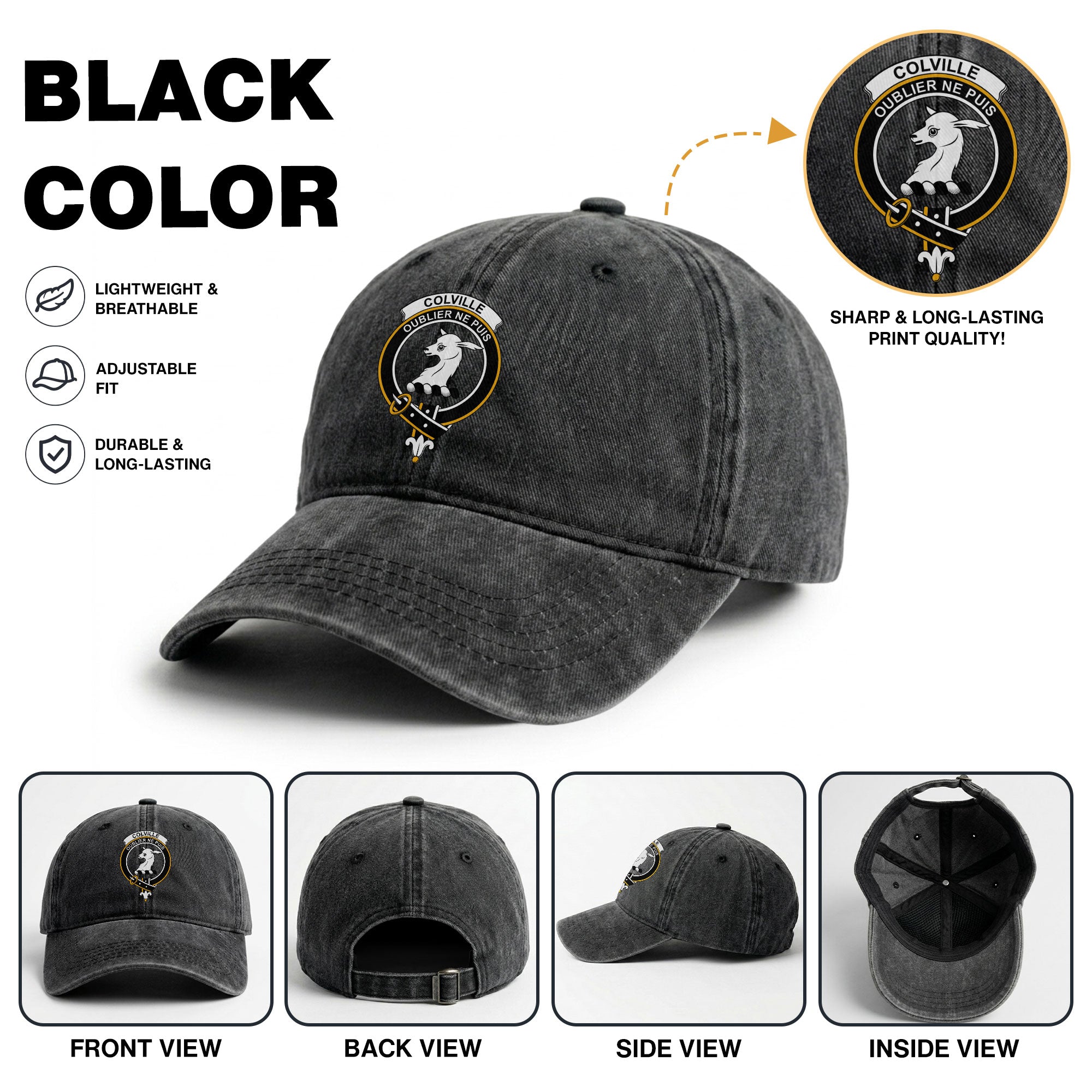 Colville Crest Washed Classic Cap