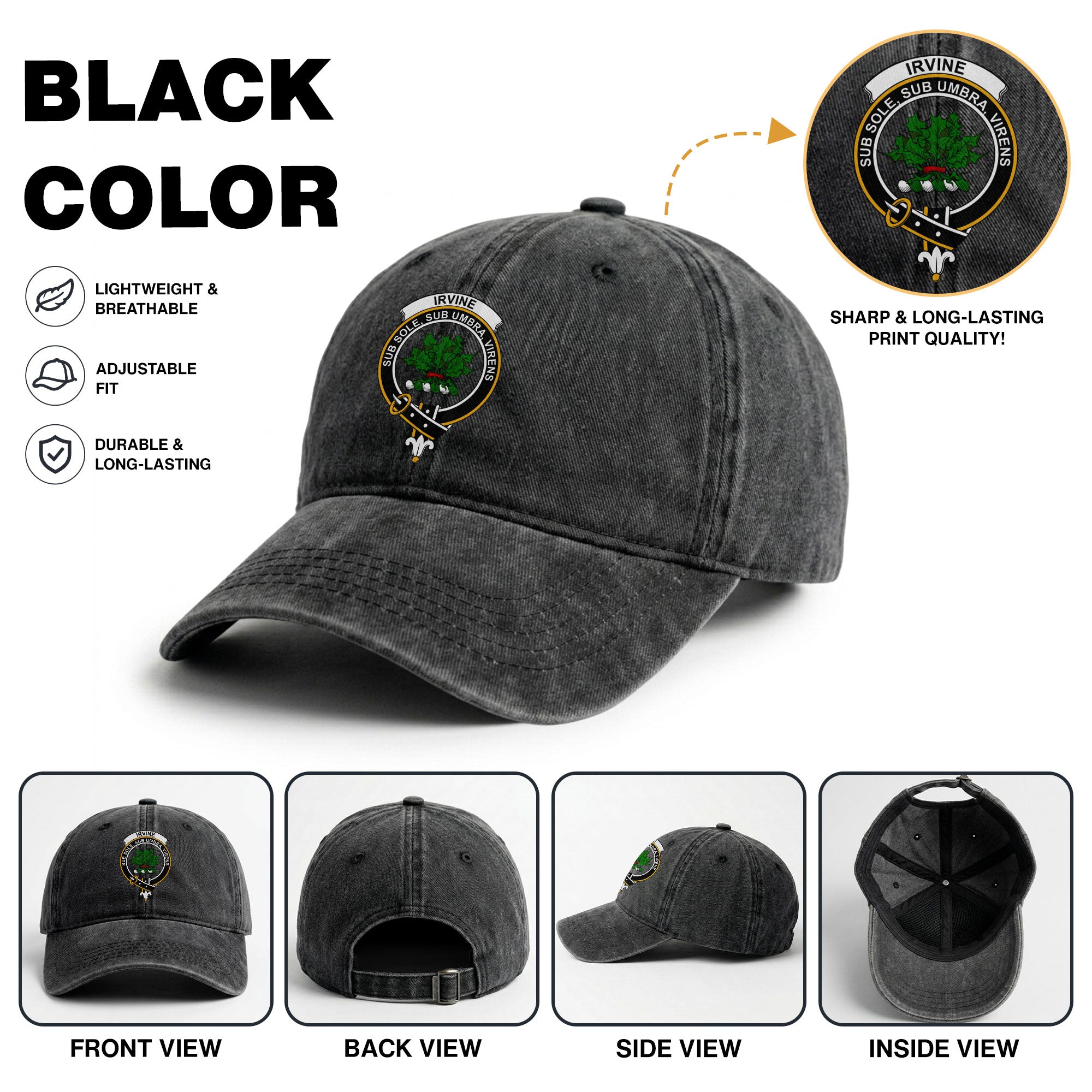 Irvine Crest Washed Classic Cap