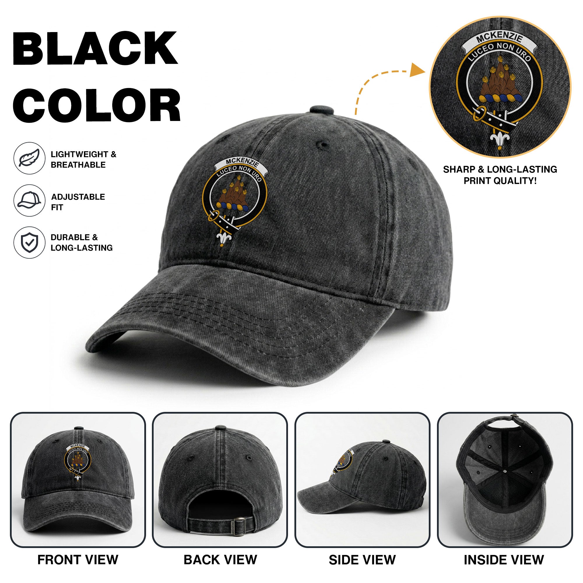 McKenzie Crest Washed Classic Cap
