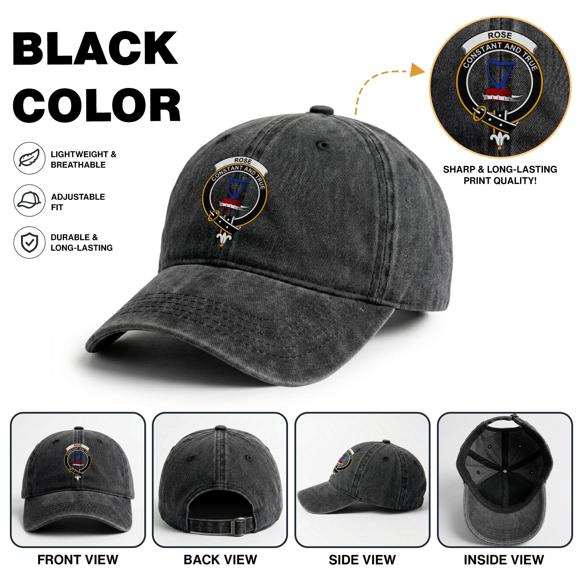 Rose Crest Washed Classic Cap