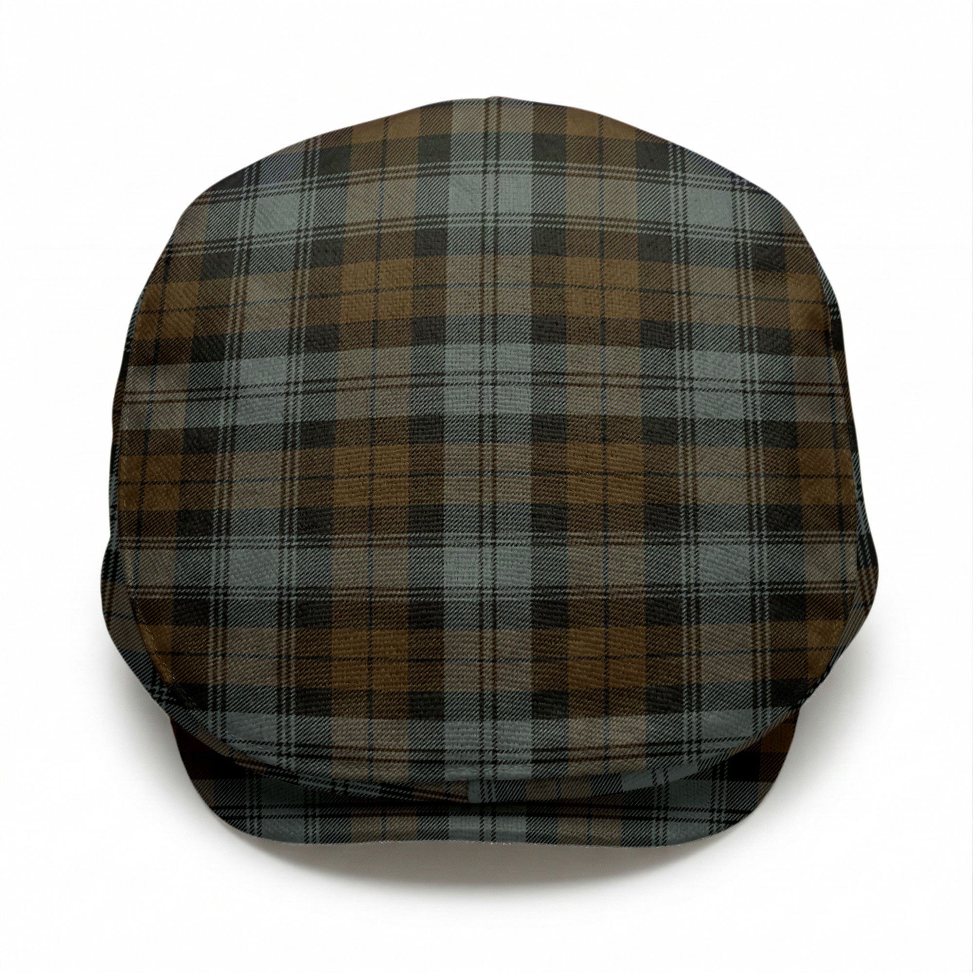 Black Watch Weathered Tartan Flat Caps