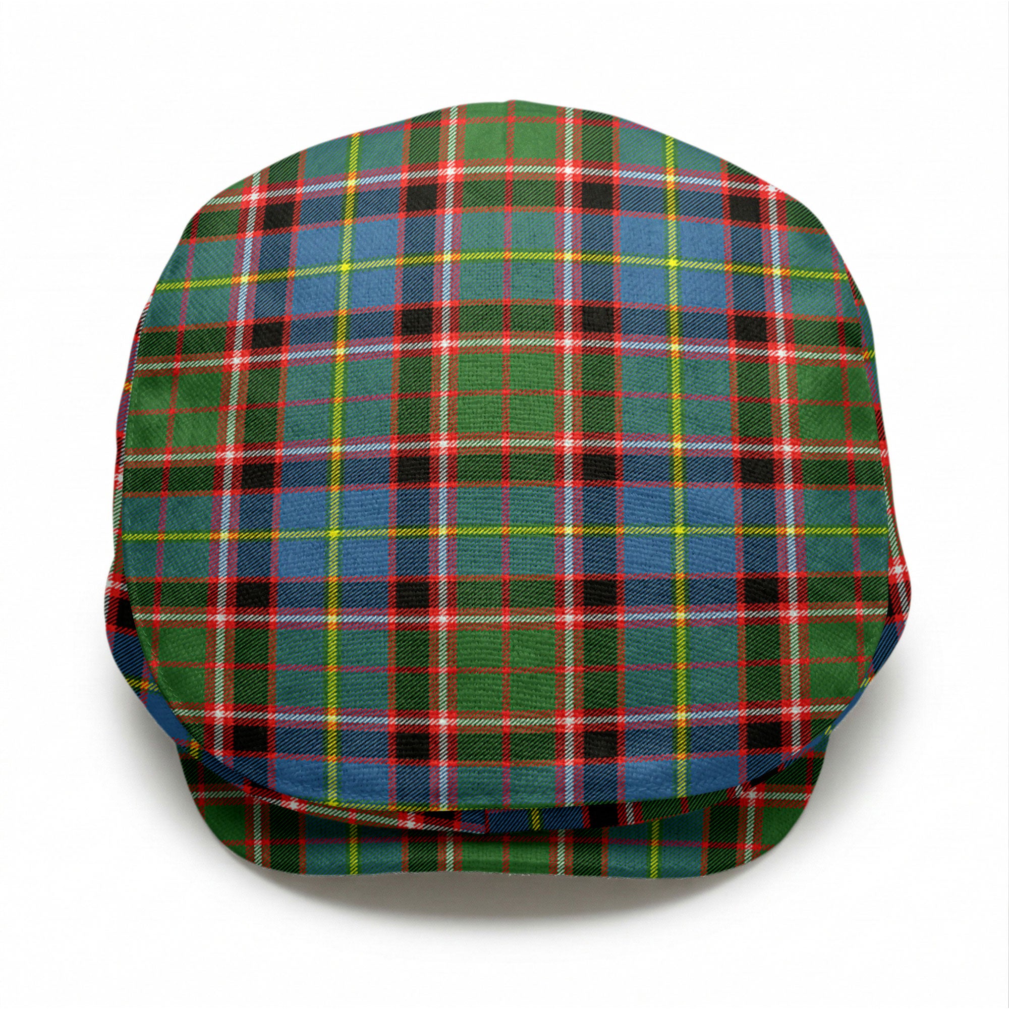 Glass Tartan Flat Caps