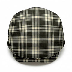 Menzies Black - White Ancient Tartan Flat Caps
