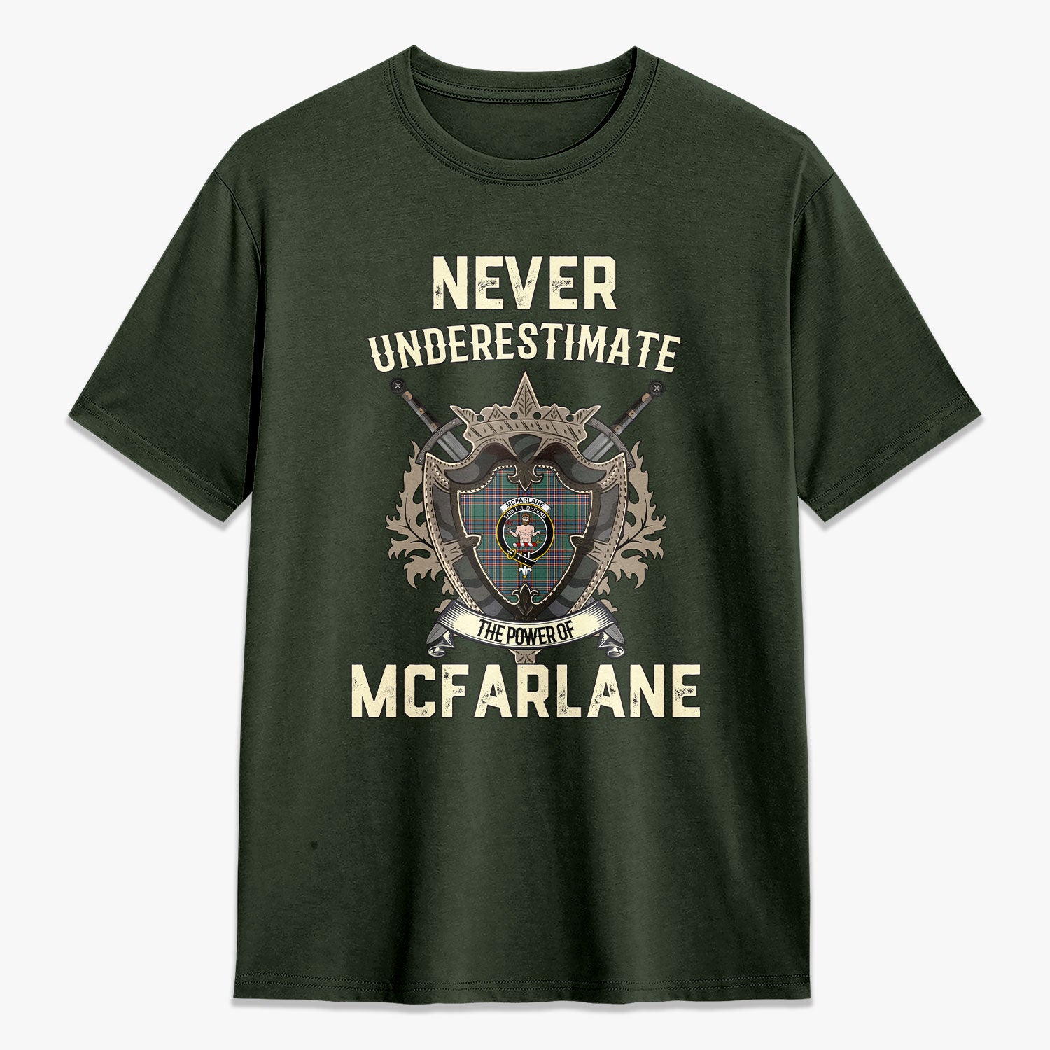 McFarlane Hunting Ancient Tartan Crest 2D T-shirt - Never Underestimate Style