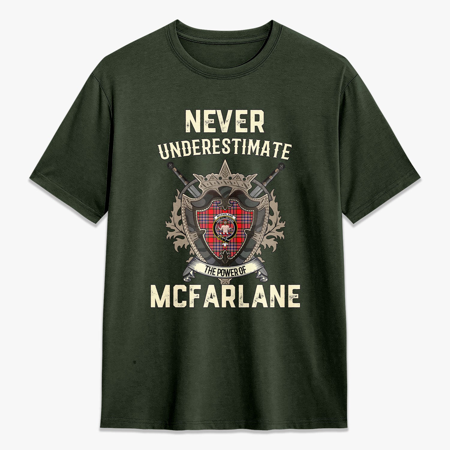 McFarlane Modern Tartan Crest 2D T-shirt - Never Underestimate Style