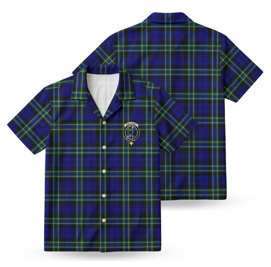 Arbuthnot Modern Tartan Crest Hawaiian Shirt