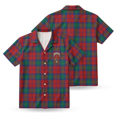 Auchinleck Tartan Crest Hawaiian Shirt