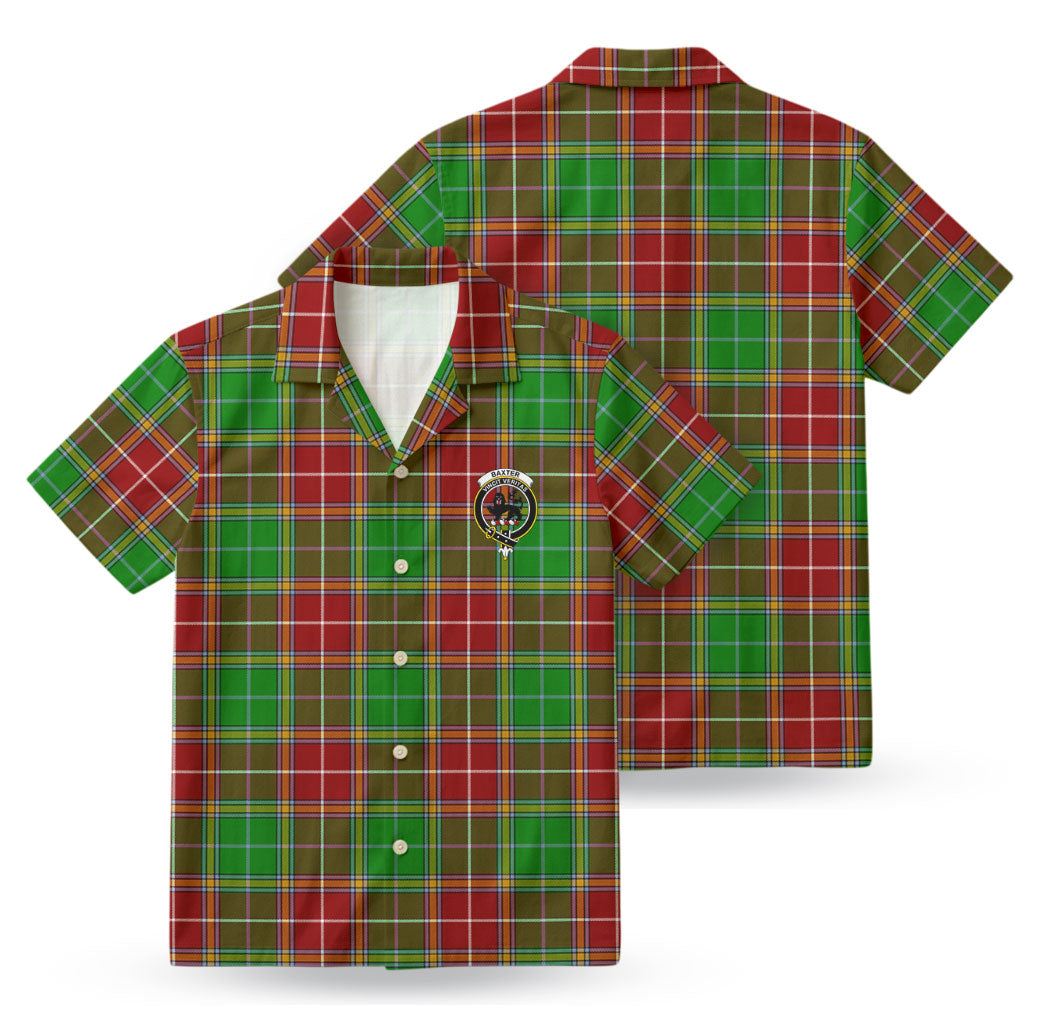 Baxter Modern Tartan Crest Hawaiian Shirt