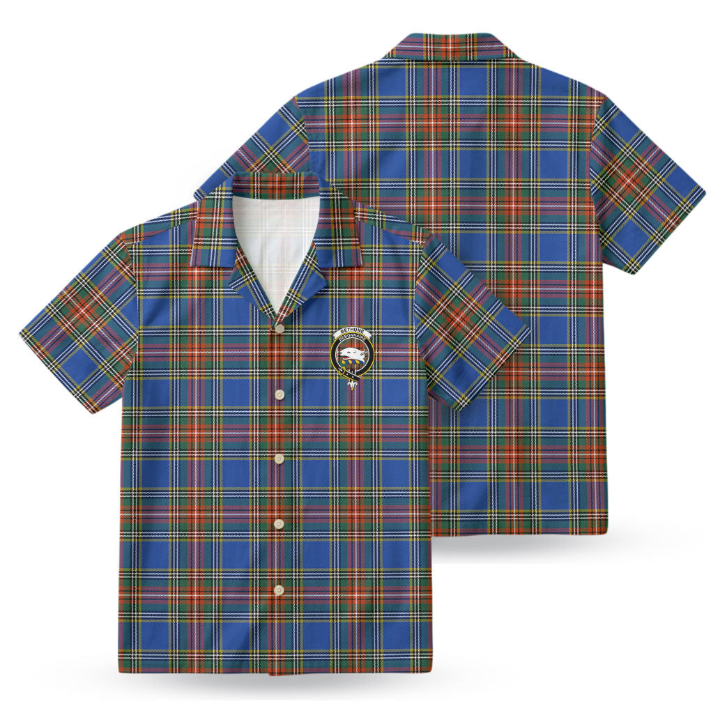 Bethune Ancient Tartan Crest Hawaiian Shirt