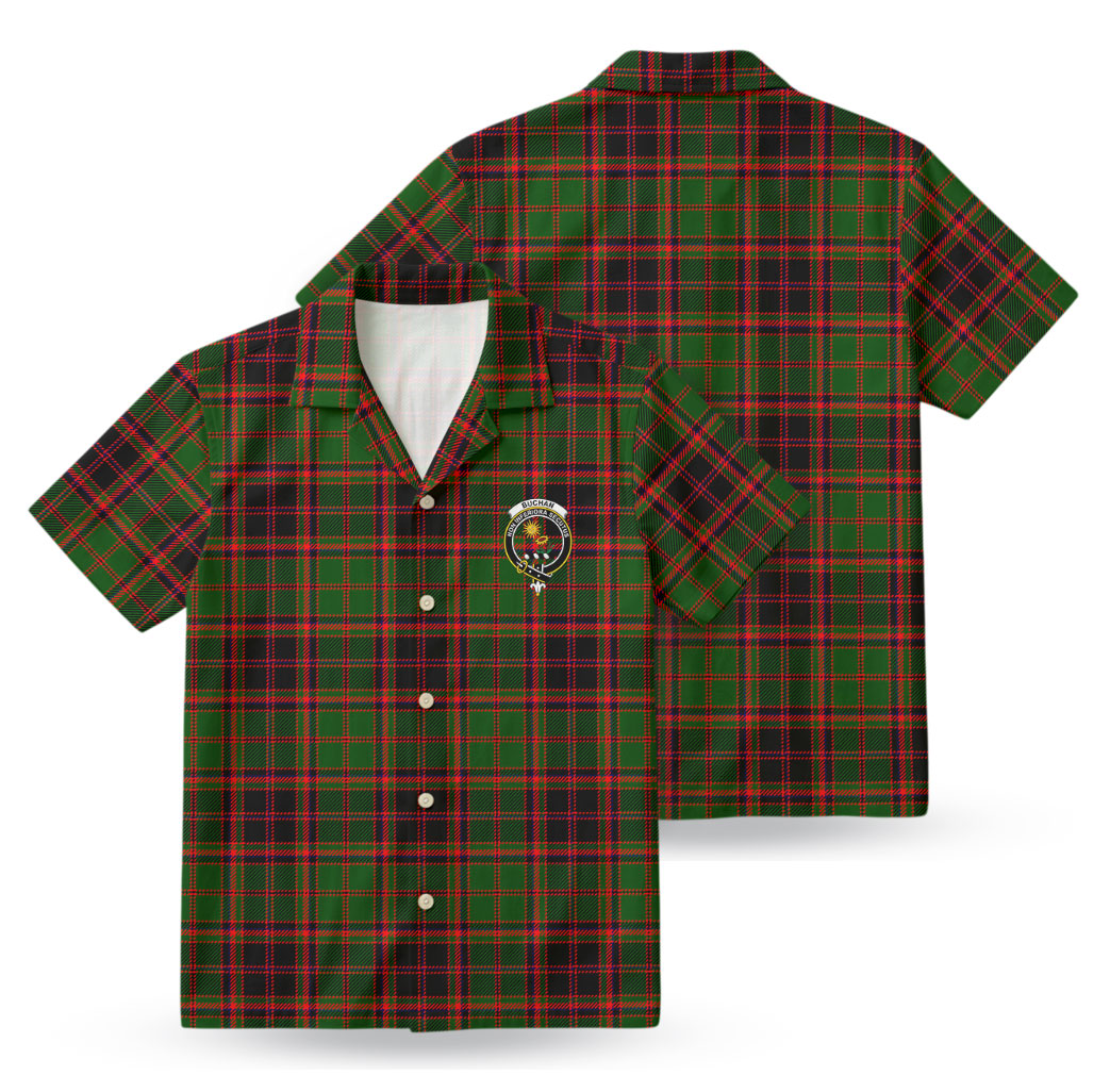 Buchan Modern Tartan Crest Hawaiian Shirt