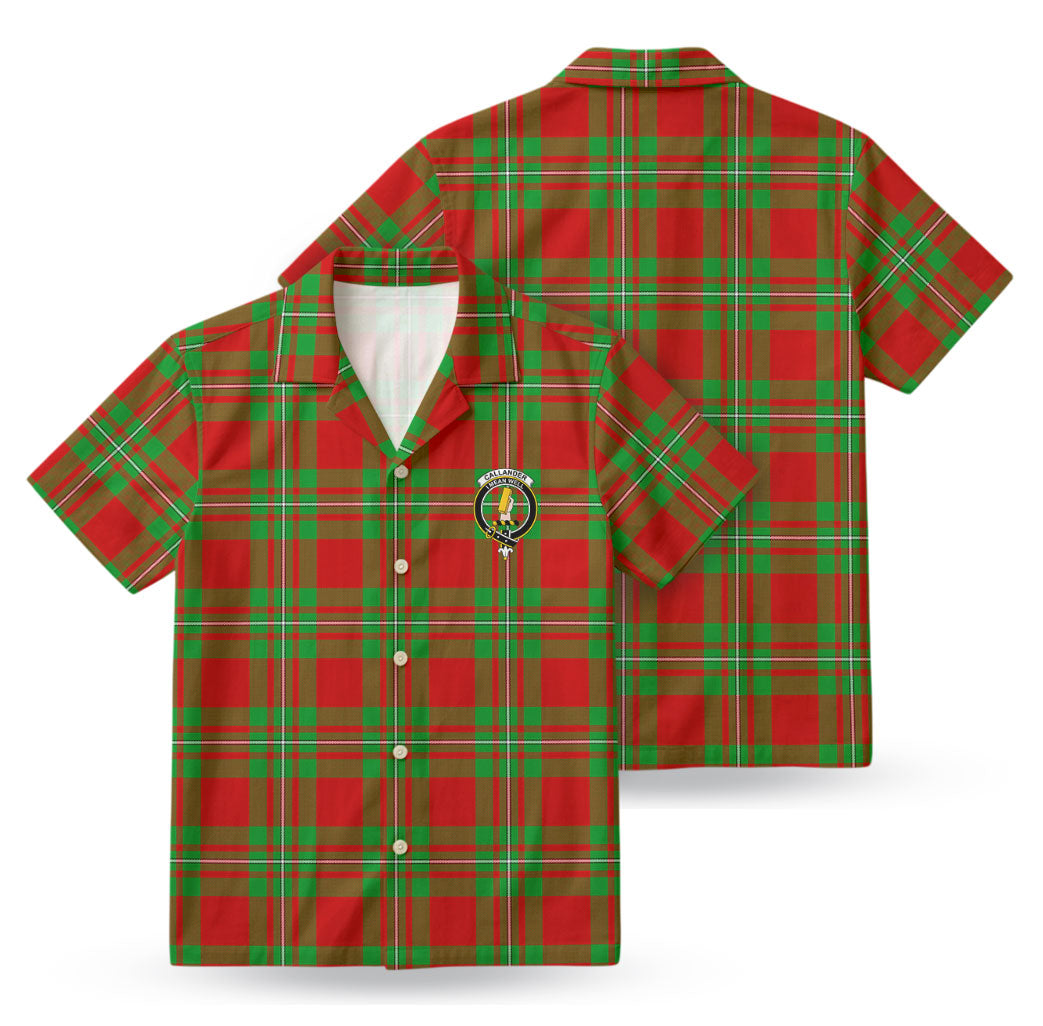 Callander Tartan Crest Hawaiian Shirt