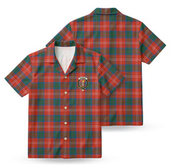 Chisholm Ancient Tartan Crest Hawaiian Shirt