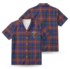 Chisholm Hunting Modern Tartan Crest Hawaiian Shirt